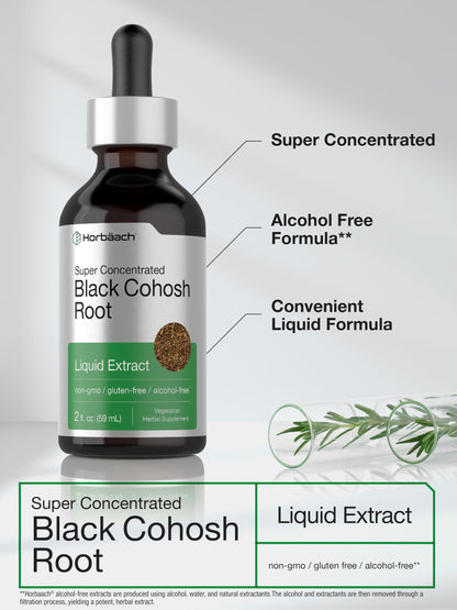 HorbÃ¤ach Black Cohosh Root Tincture dropper bottle opening