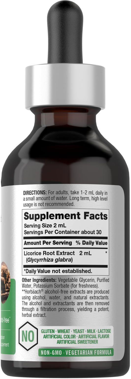 Horbaach Licorice Root herbal supplement label details