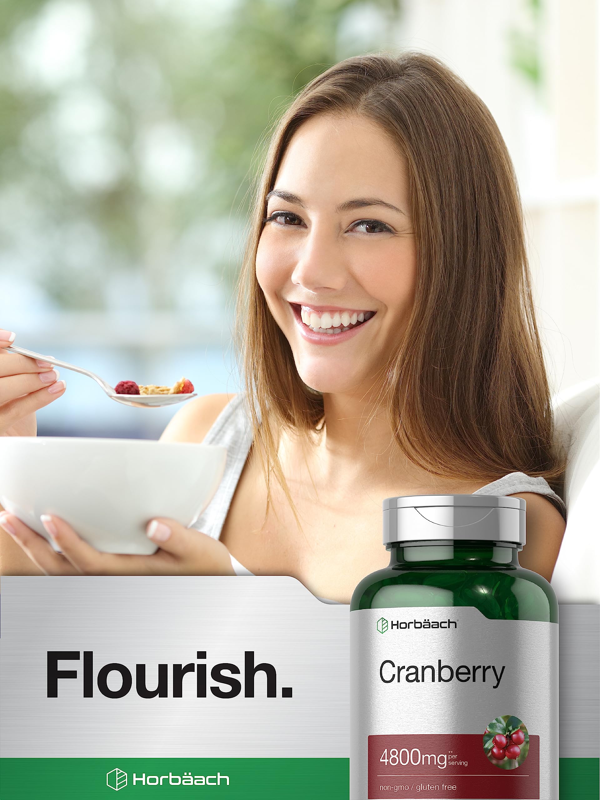 Horbaach Triple Strength Cranberry Dietary Supplement Packaging