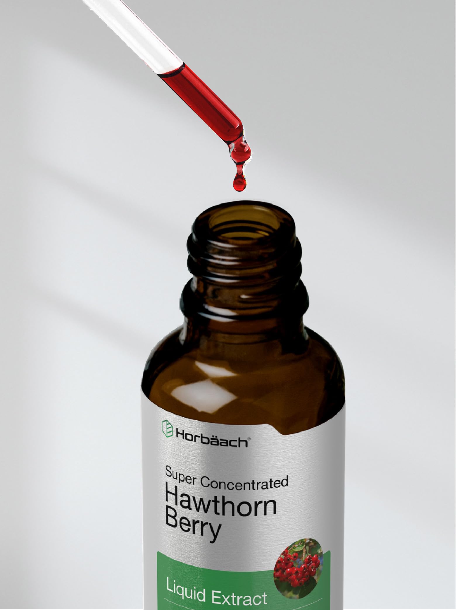 Horbäach liquid wellness supplement bottle highlighting laboratory tested assurance