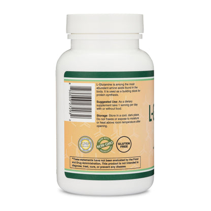 Authentic imported USA L-Glutamine capsules 120 count
