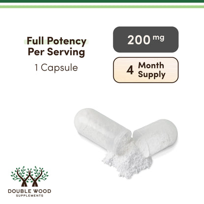 Double Wood L-Theanine capsule texture and bottle