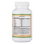 Double Wood Supplements Essential Amino Acids bottle side profile highlighting capsule count