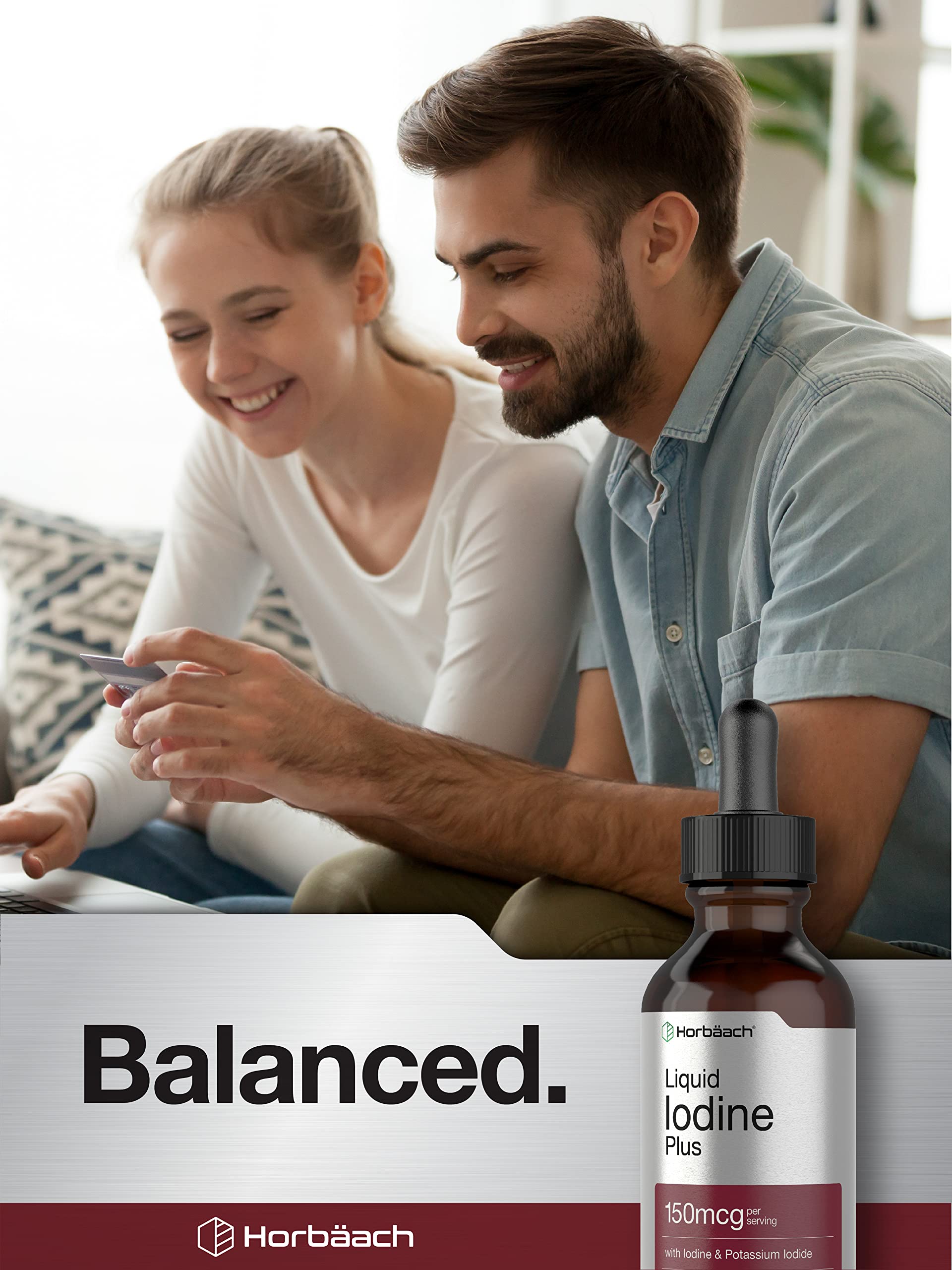 USA imported authentic Horbäach liquid iodine wellness tincture