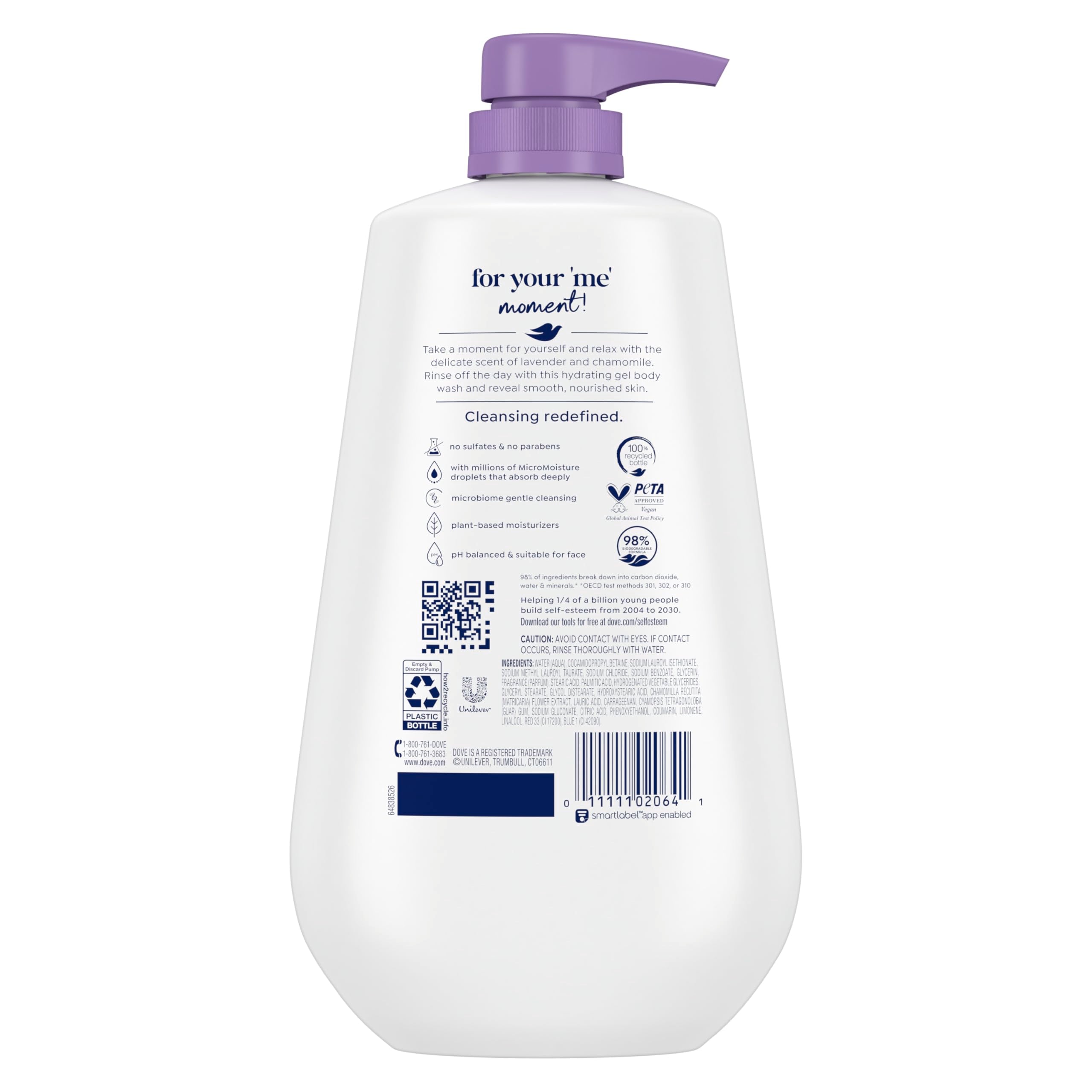 Dove body wash pump dispenser detail