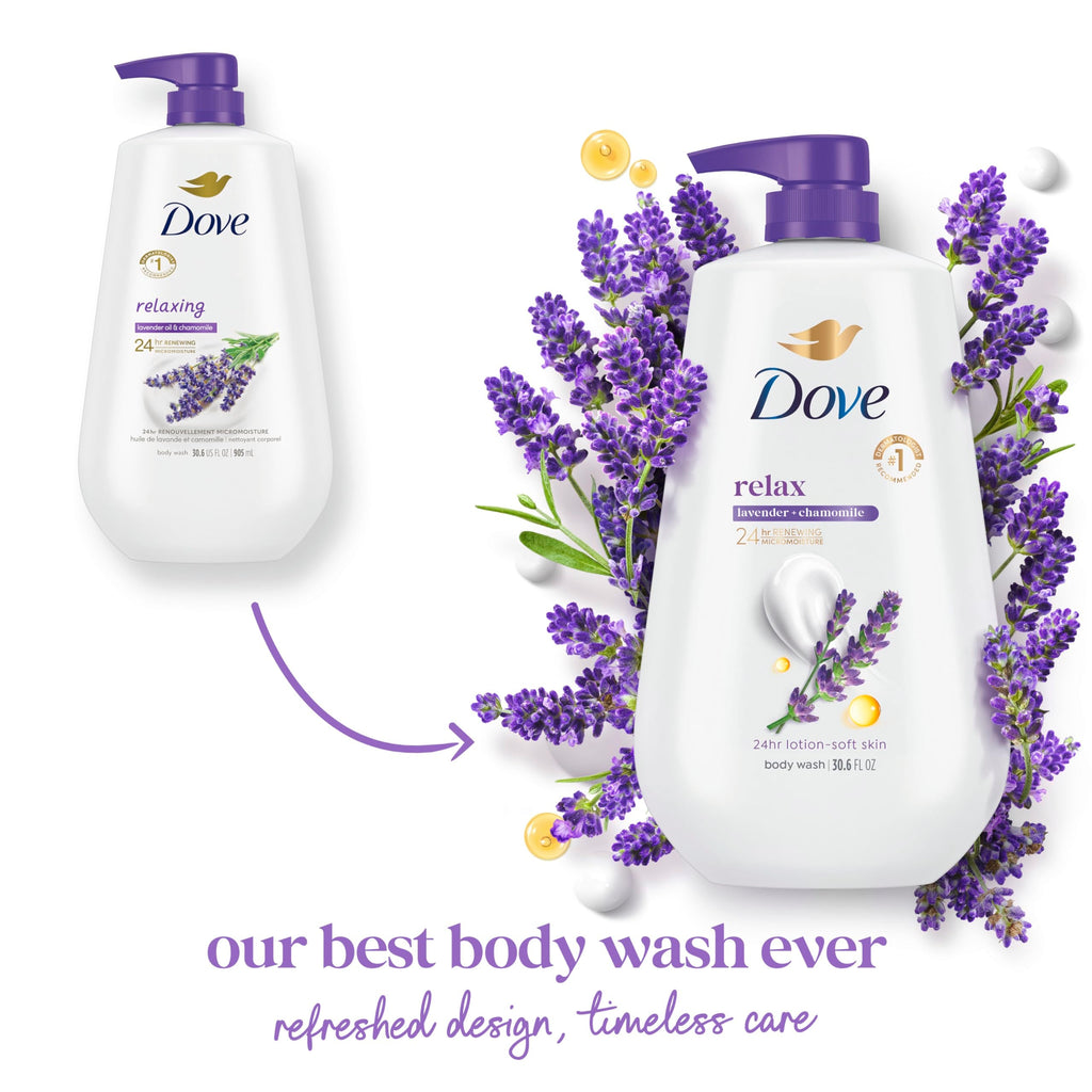 Close up of Dove body wash pump mechanism and bottle neck