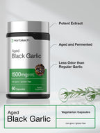 Premium USA imported Horbäach non GMO gluten free black garlic capsules