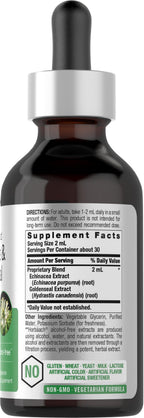 Horbäach herbal supplement bottle label details