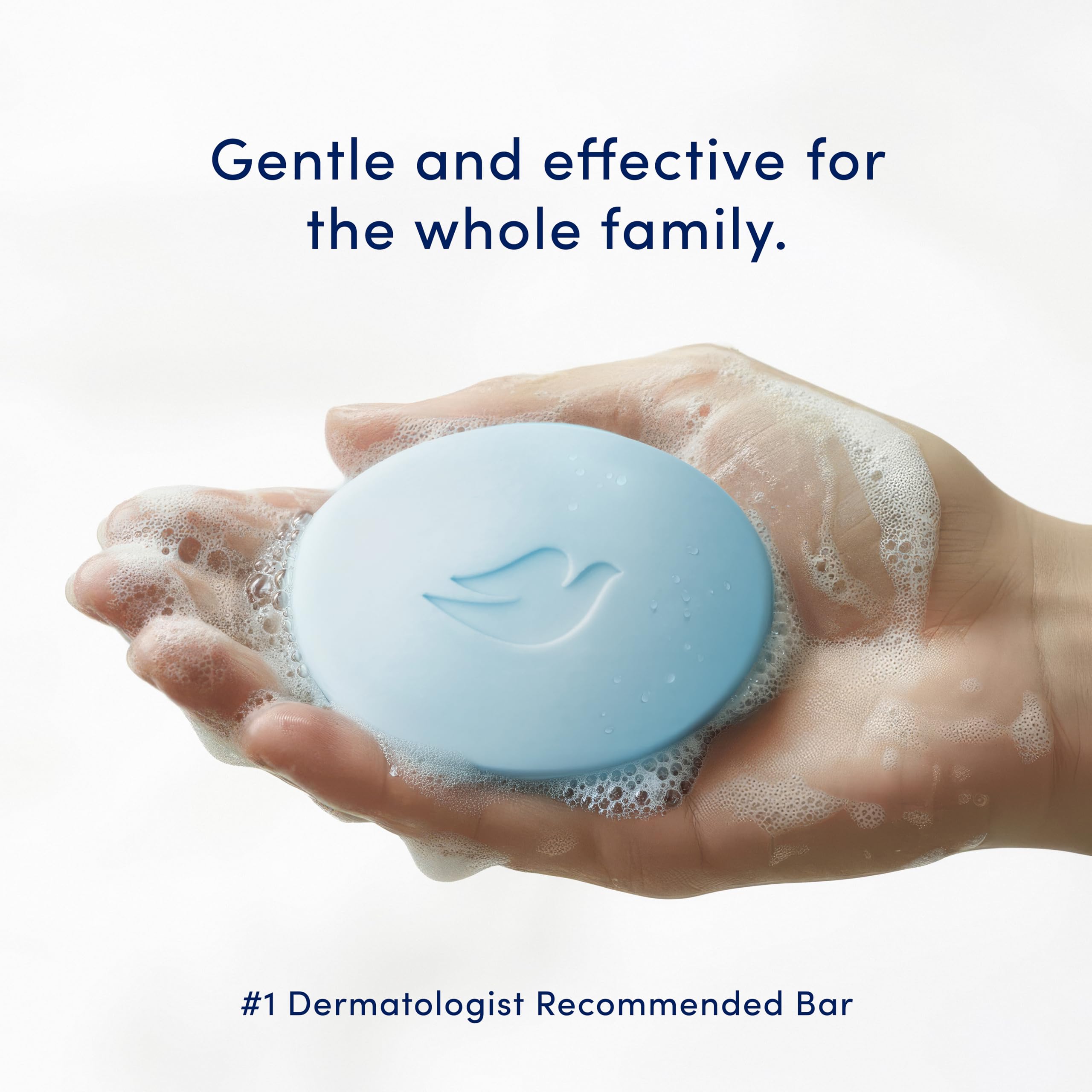 Dermatologist recommended Dove antibacterial six pack cleansing bars