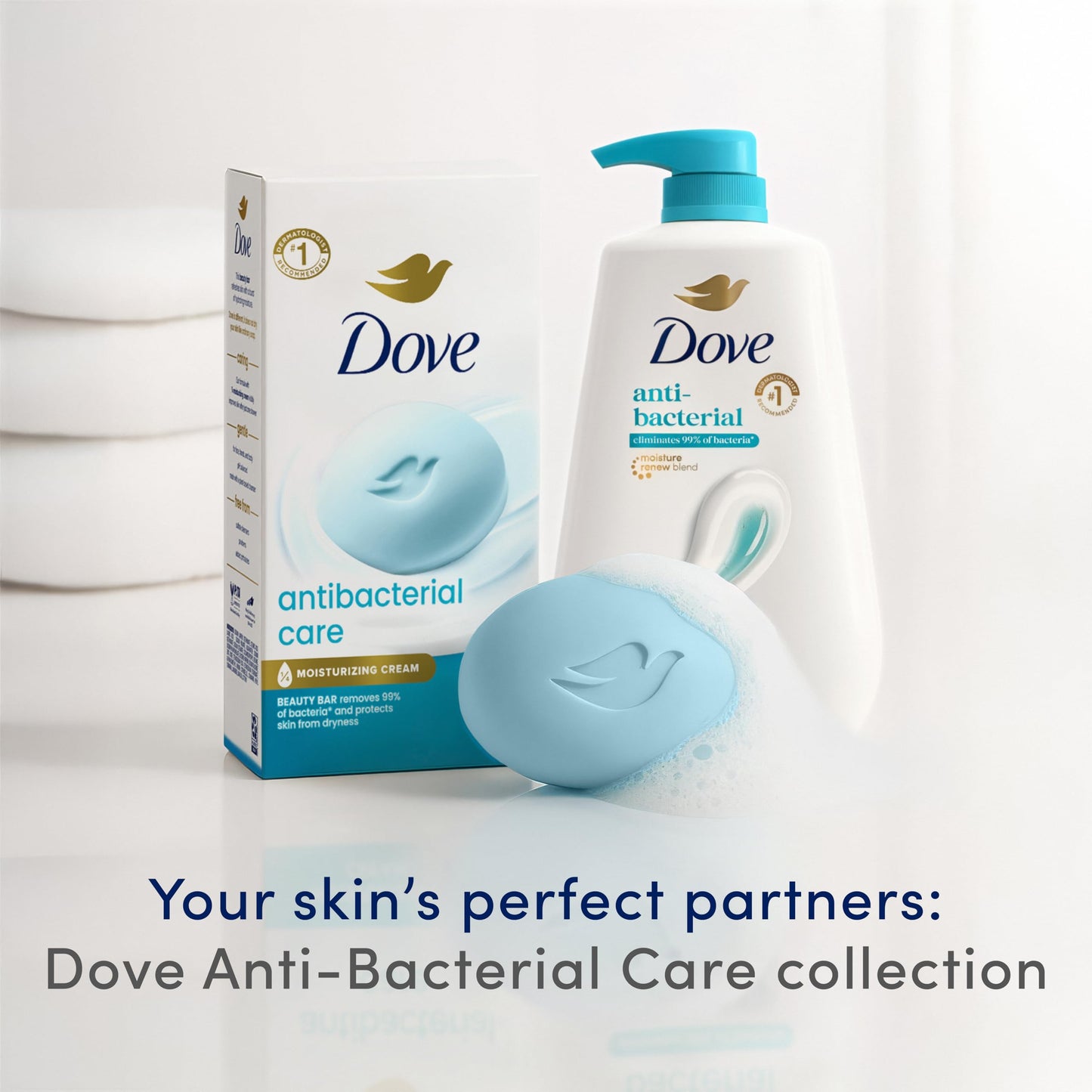 Authentic Dove one quarter moisturizing cream bar pack ingredients view