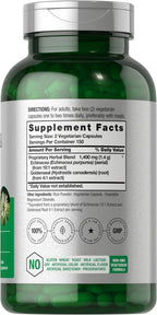 Horbaach Echinacea and Goldenseal supplement bottle label details