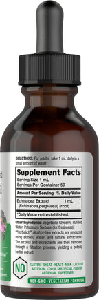 Horbäach Echinacea root extract label detail