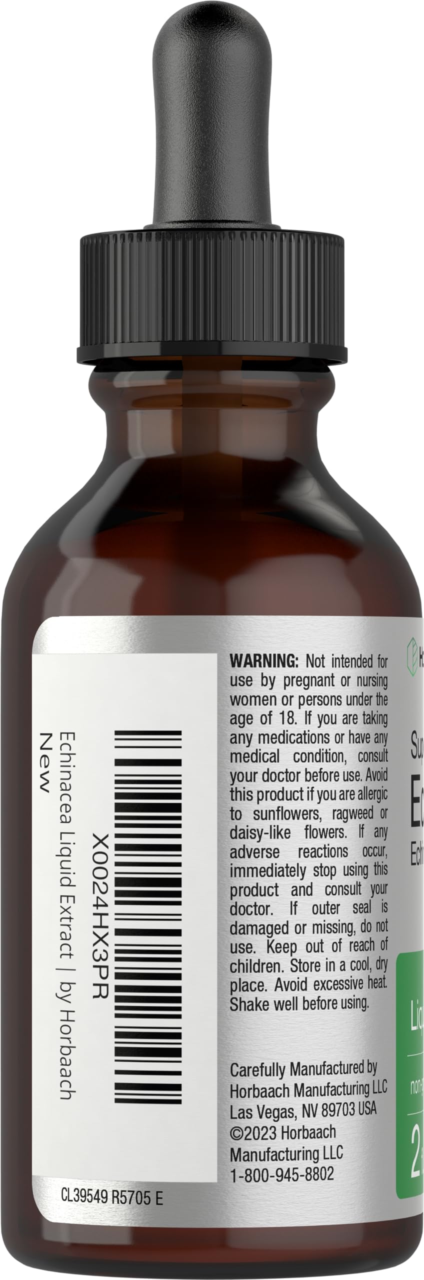 Horbäach alcohol-free herbal supplement dropper