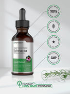 Horbäach Echinacea liquid drops in glass bottle