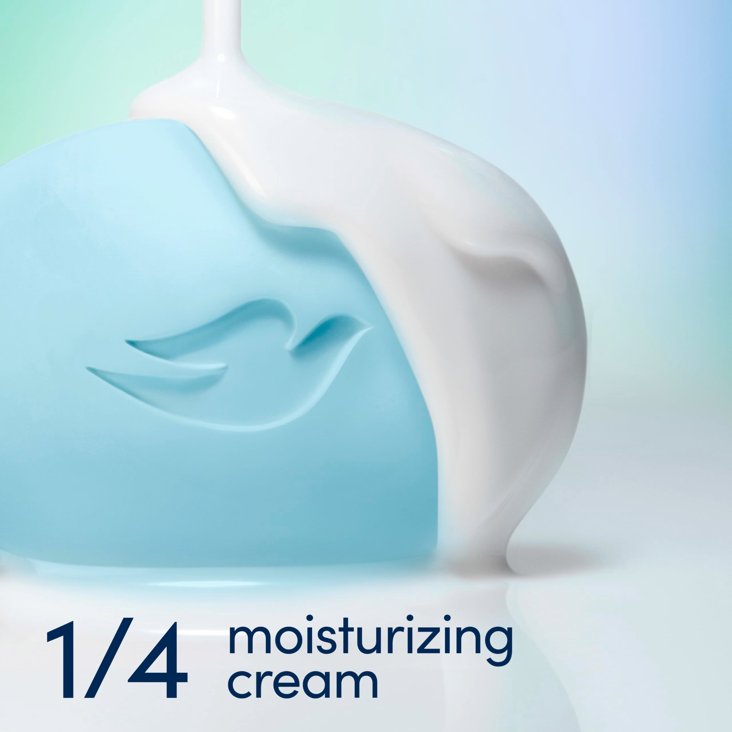 Back panel of Dove Hydrating bar soap detailing paraben free and sulfate free features