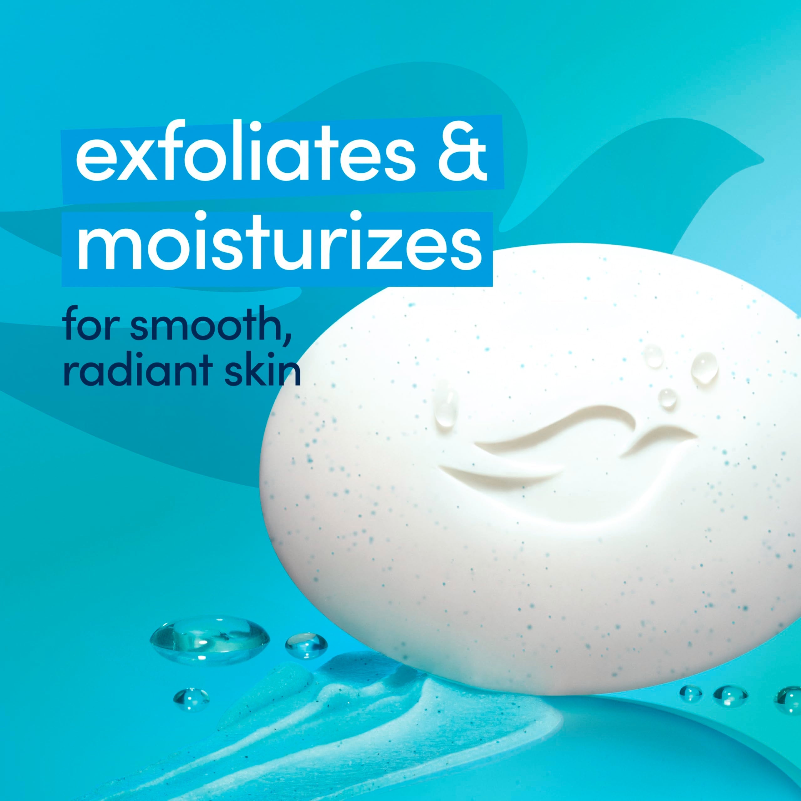 Side view of Dove 8 bar beauty soap pack