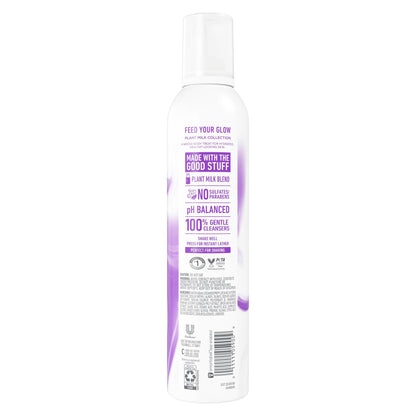 Dove plant milk collection whipped shower foam texture close up