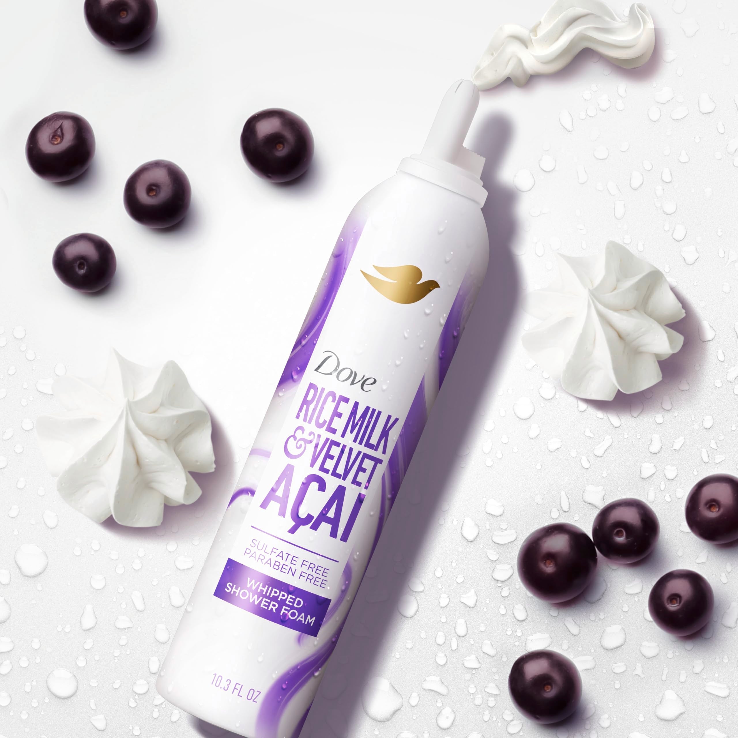 Imported Dove women body wash rice milk açaí formula description