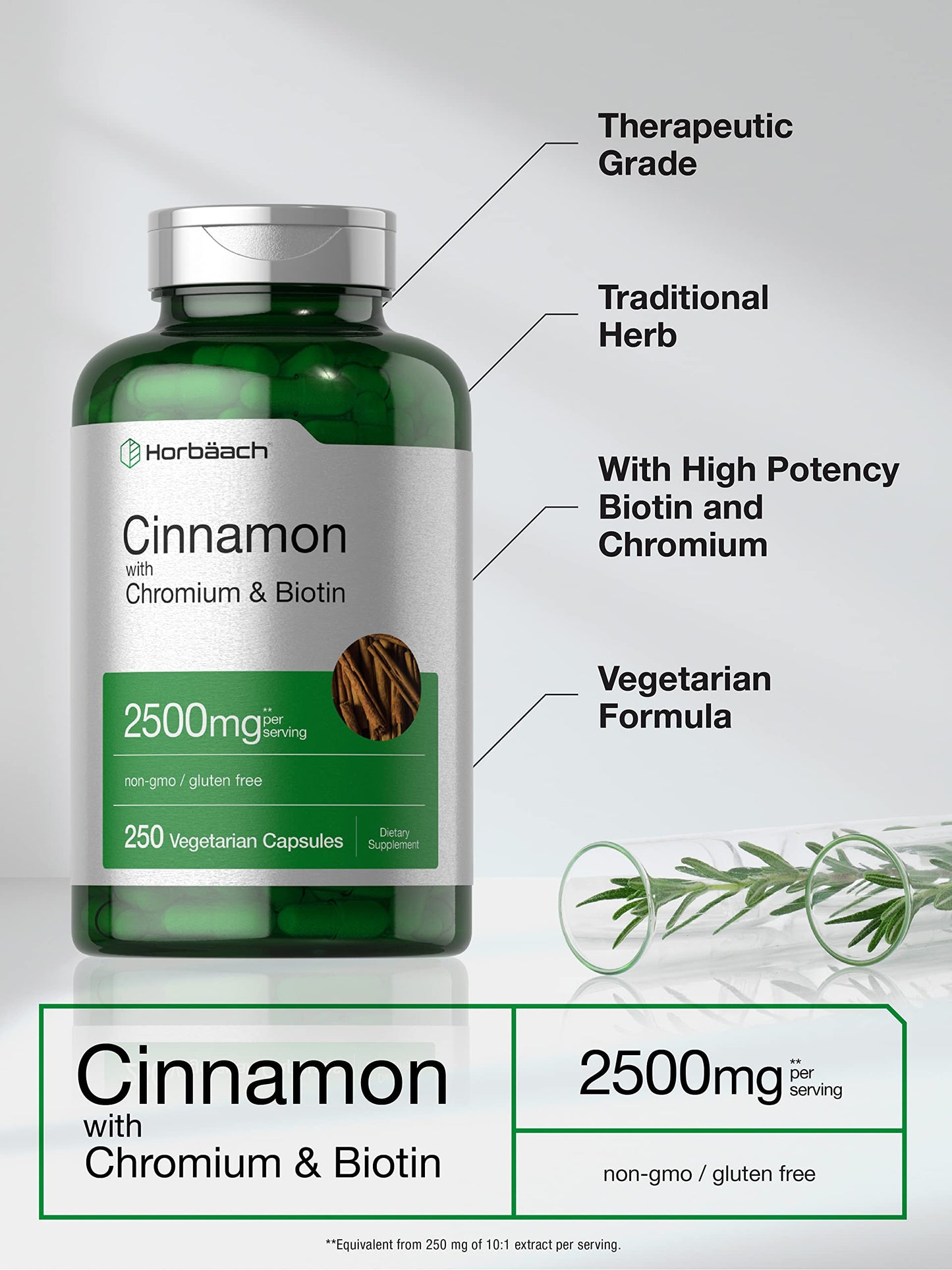 Horbäach metabolic support capsules bottle side view