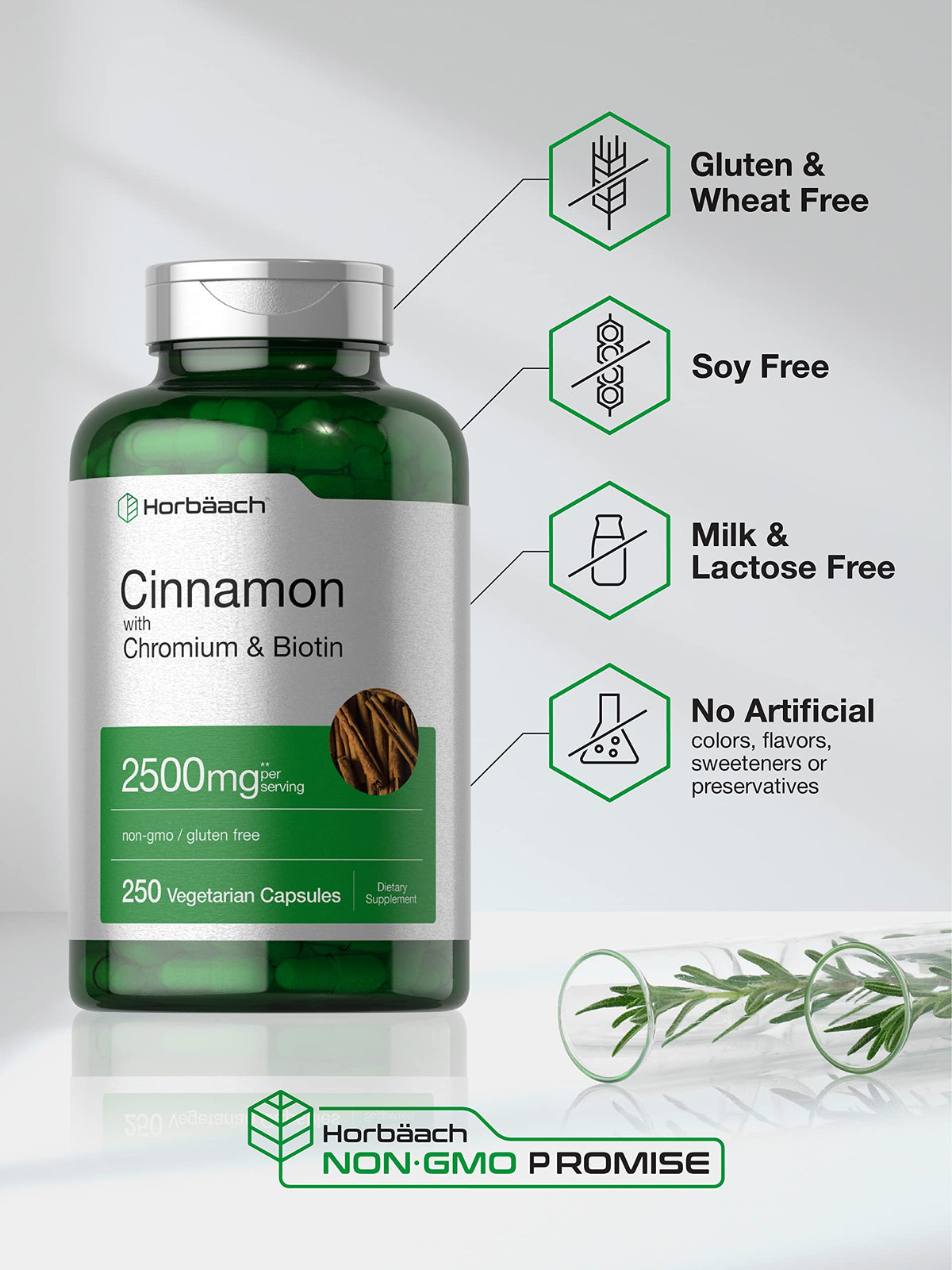 Horbäach cinnamon complex 250 capsules nutritional facts