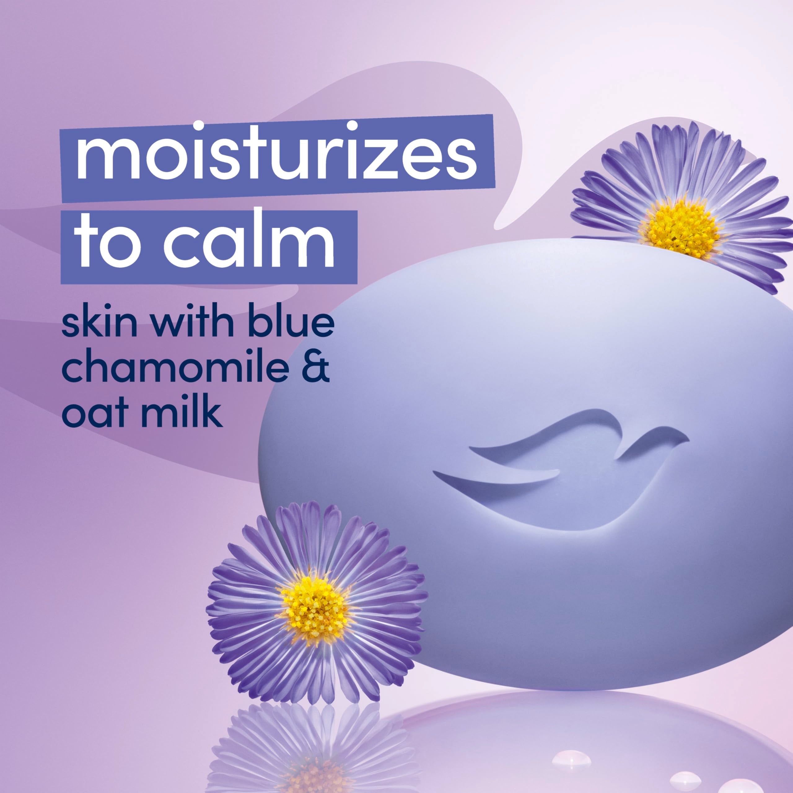 Authentic Dove gentle bar soap for sensitive skin hydration.