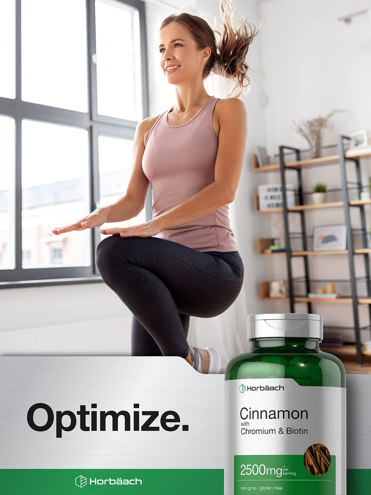 Horbäach cinnamon with chromium and biotin premium supplement packaging