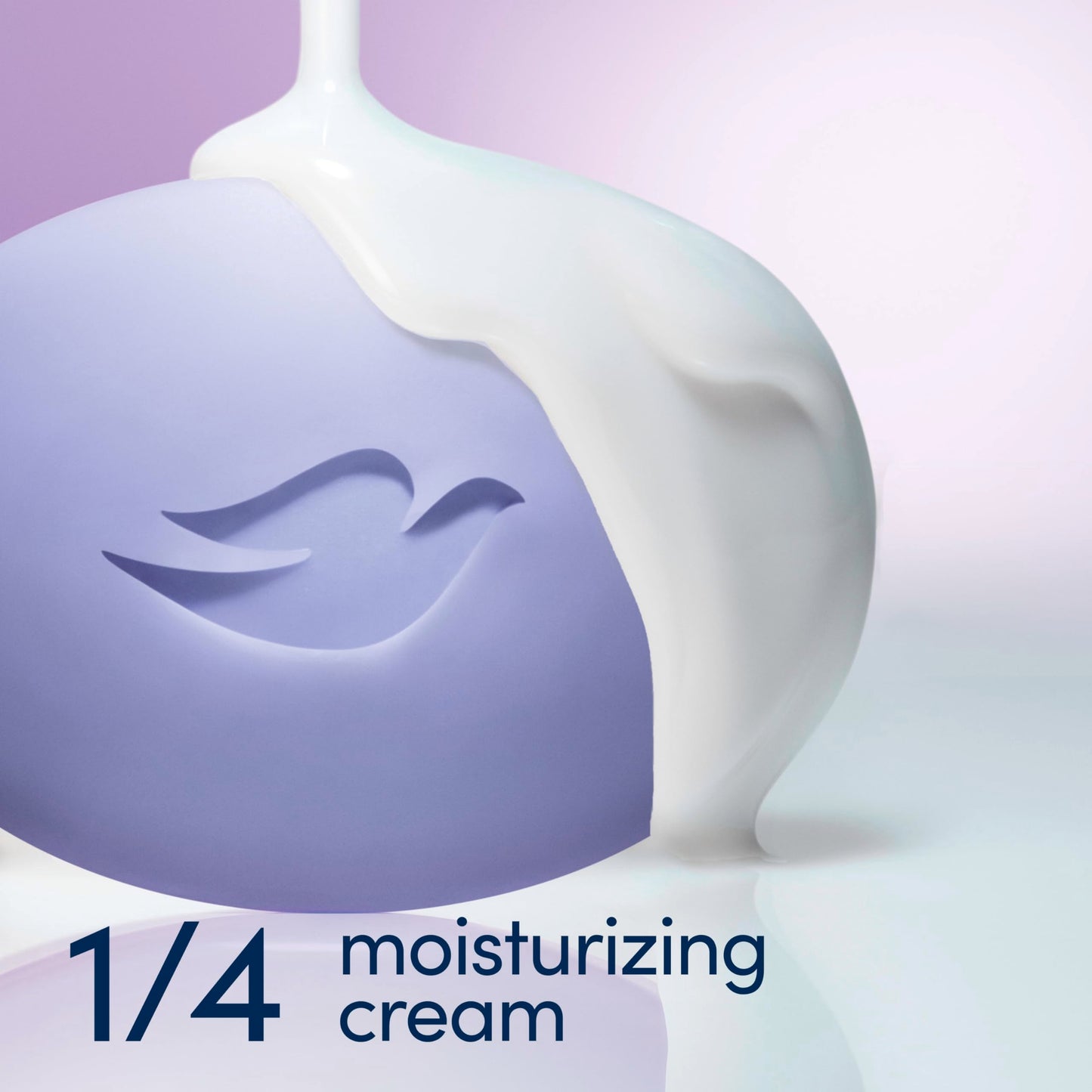 Dove plant based moisturizing cream bar texture and look.