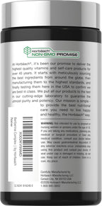 Horbäach Berberine 120 vegetarian capsules bottle side