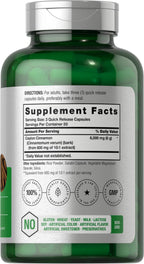 Horbäach Ceylon Cinnamon True Cinnamon supplement bottle label details
