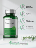 Premium imported Horbaach Chlorophyll 120 capsules pack showing directions and clean ingredients list
