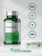 Horbaach Chlorophyll 60mg dietary supplement with copper capsule count and manufacturing authenticity details