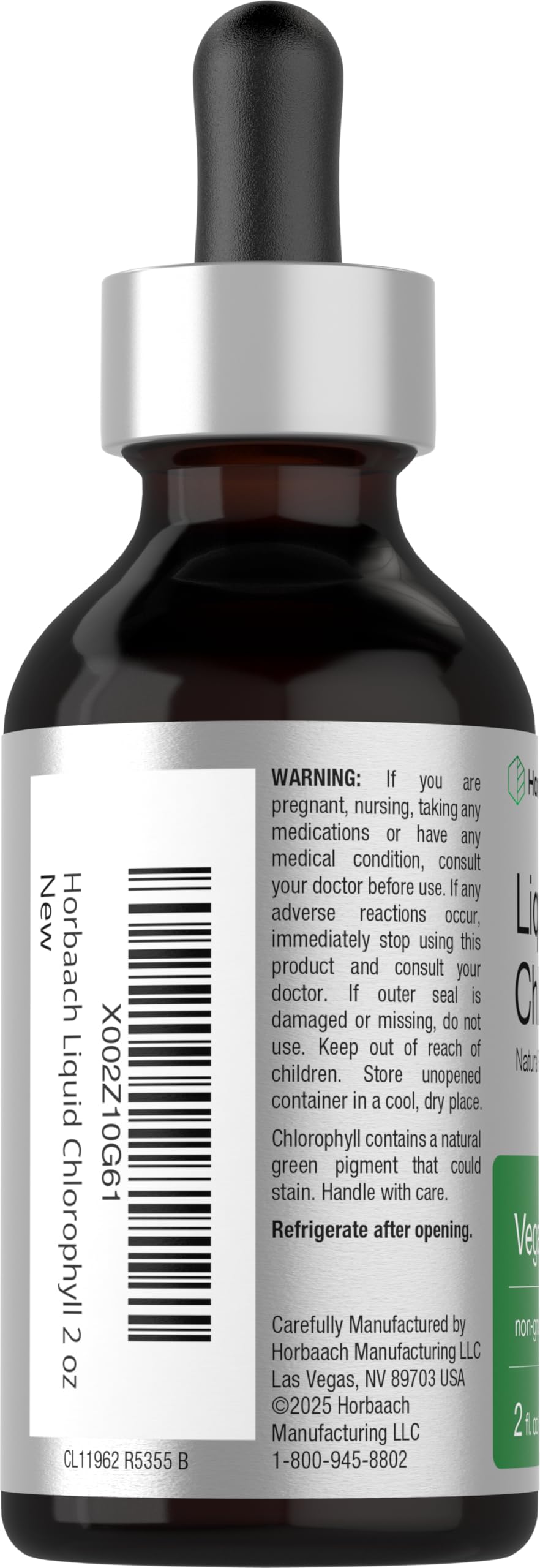 USA imported vegan chlorophyll drops by Horbaach for daily immune support