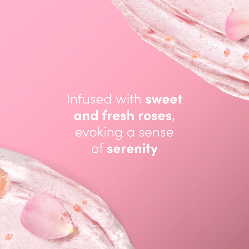 Dove exfoliating scrub packaging and label details