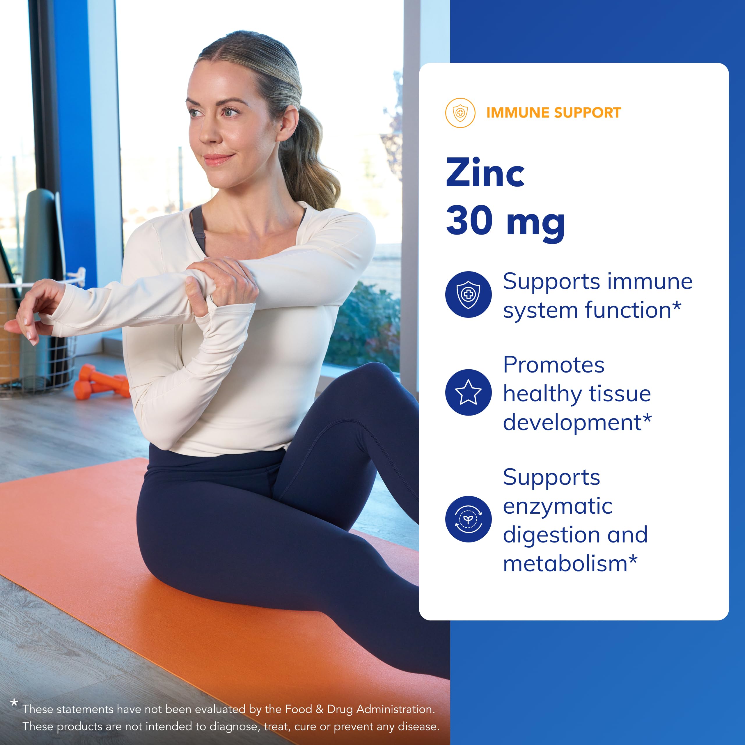 Hypoallergenic Pure Encapsulations Zinc 30mg bottle showing gluten free and non GMO labels