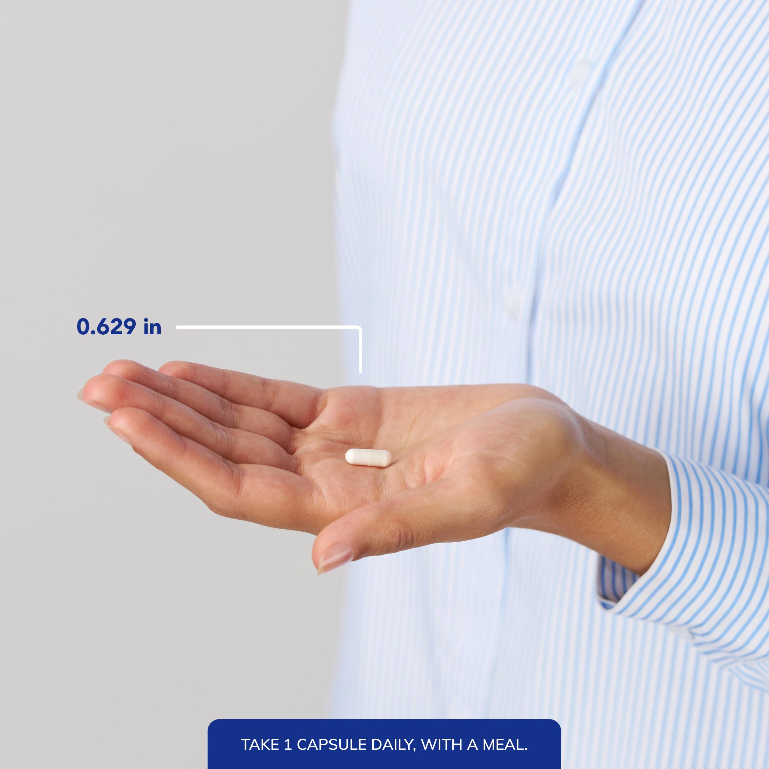 Pure Encapsulations Zinc Picolinate vegetarian capsule size and formulation details side view