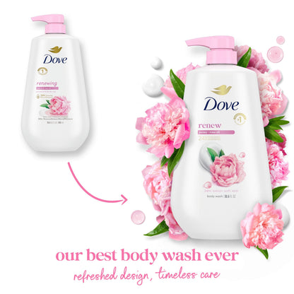 Back cover packaging of Dove sulfate free moisturizing cleanser detailing instructions for use and safety warnings.