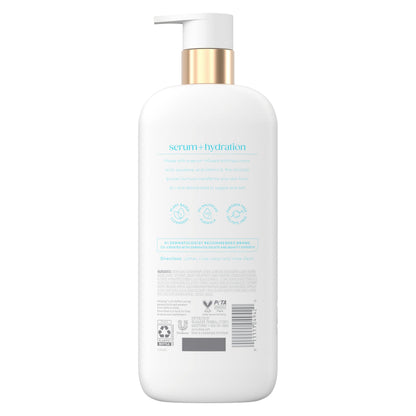 Dove body wash with 6% hyaluronic acid serum bottle