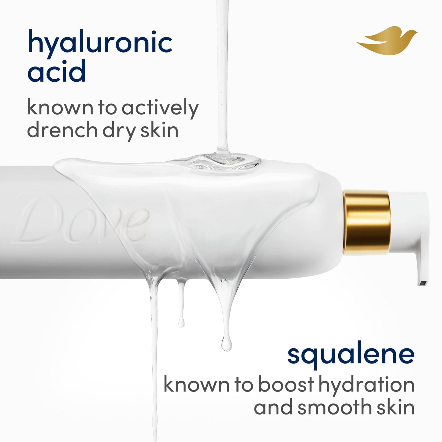 Dove serum shower collection bottle