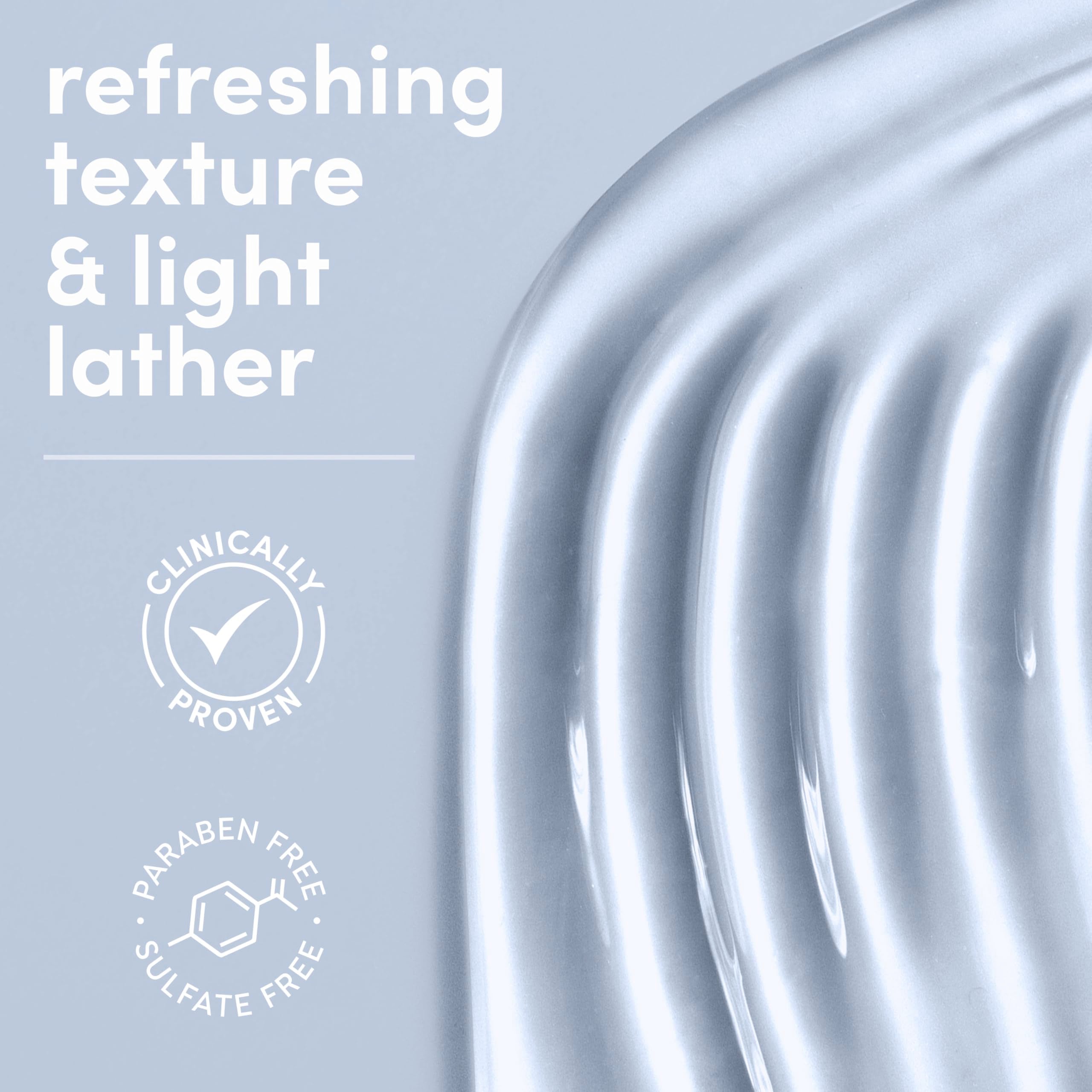 Texture of Dove Ultra Sensitive serum body wash gel
