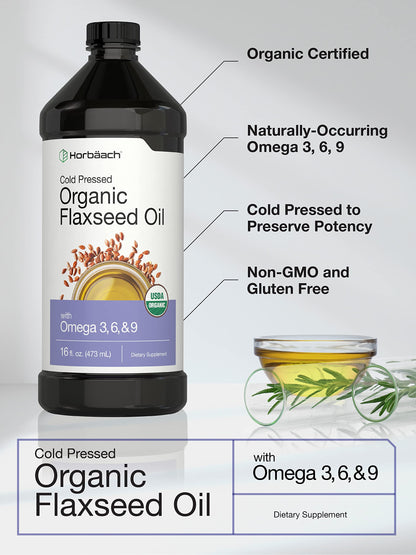 Horbaach vegetarian plant based omega 3 6 9 liquid three pack bundle