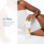 Dove body serum tube showing active ingredients