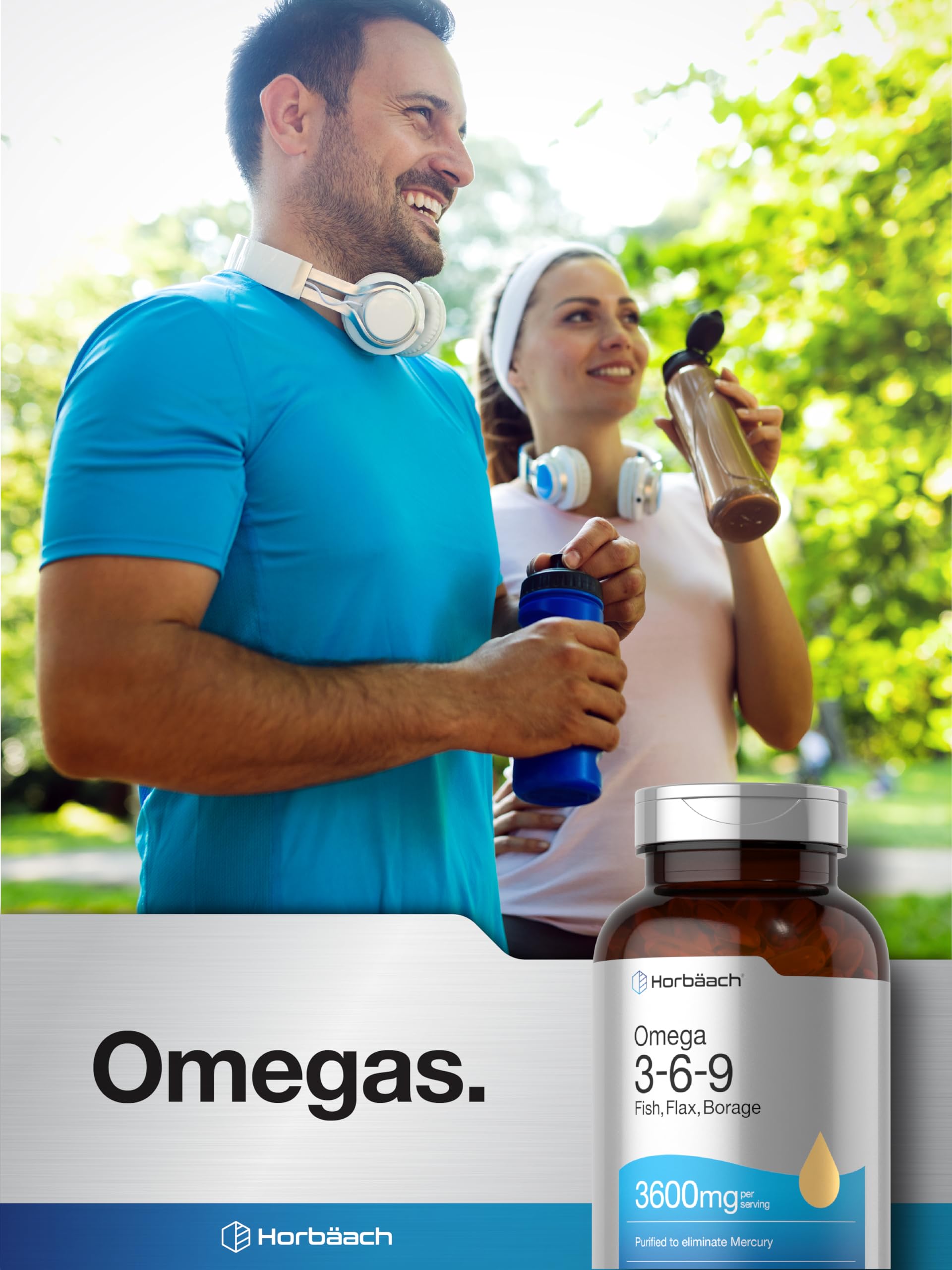 Authentic Horbäach Omega 3 6 9 import bottle