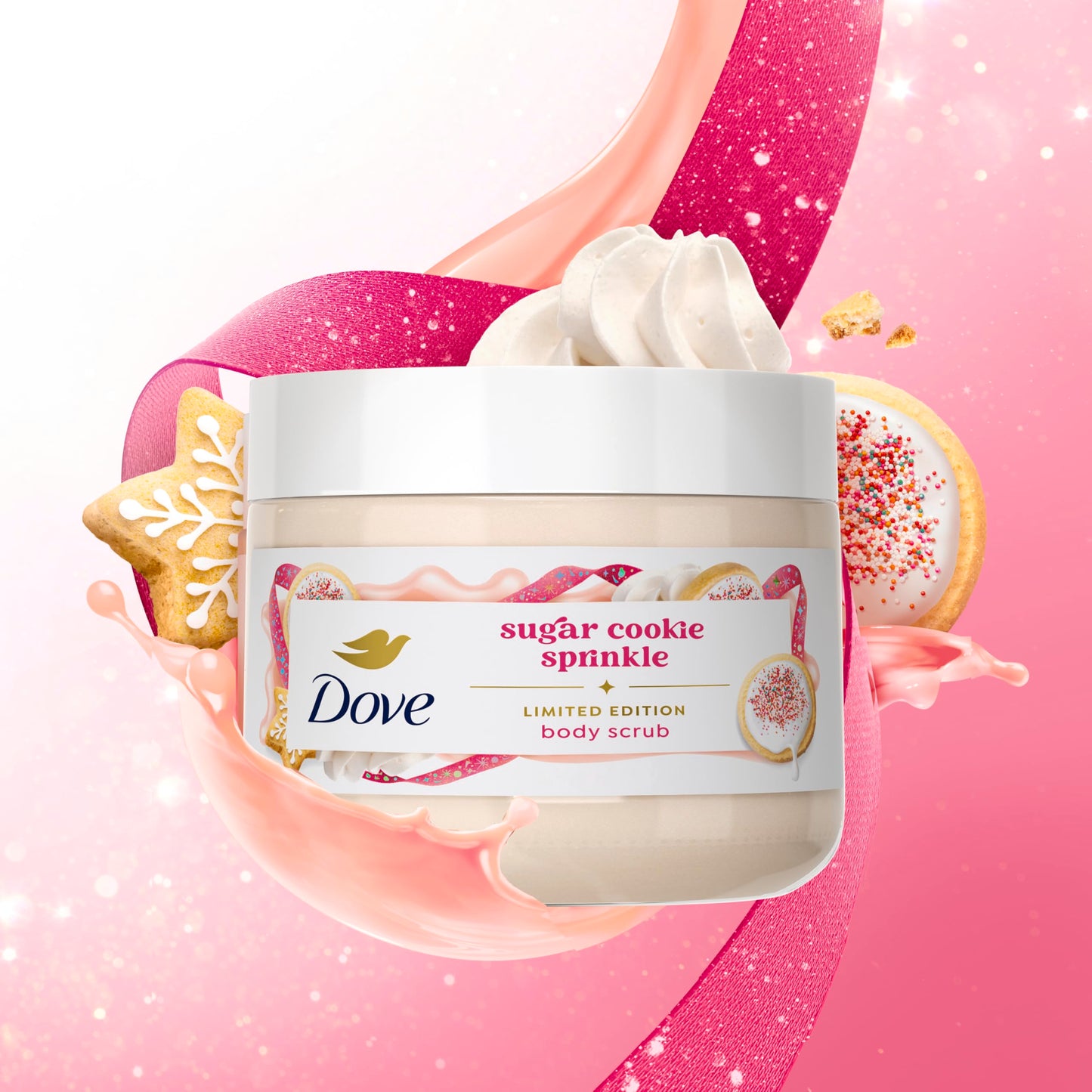 Side profile of the Dove Holiday Treats limited edition packaging