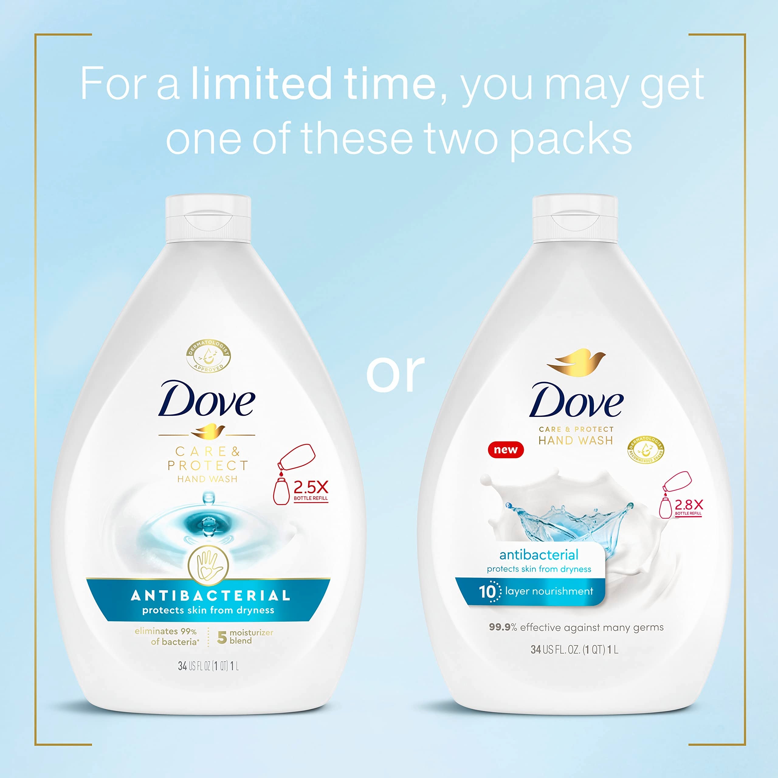 Dove moisturizing antibacterial hand wash cream texture close up