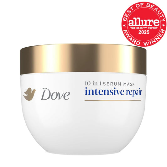 Dove Intensive Repair mask packaging with Bio-Protein Care label