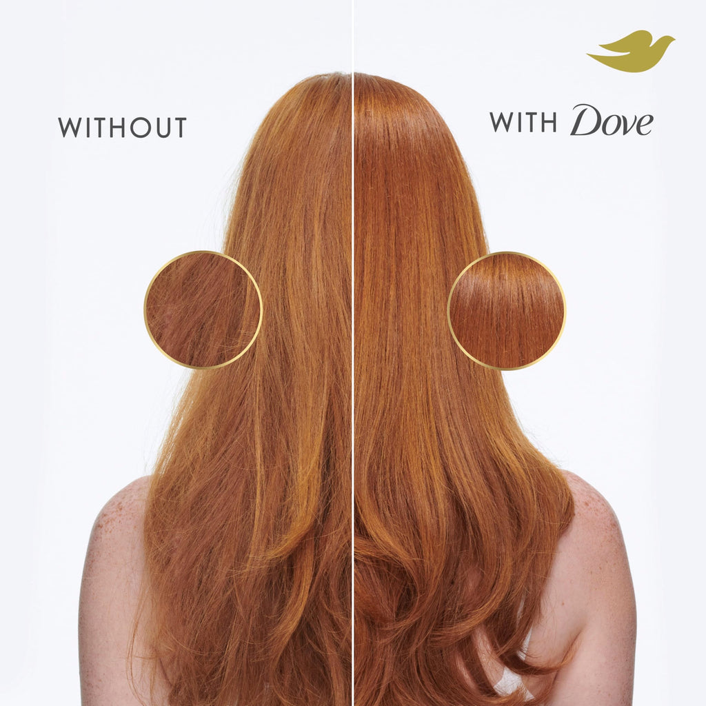 Side profile of 9.2 fluid ounce hair treatment container