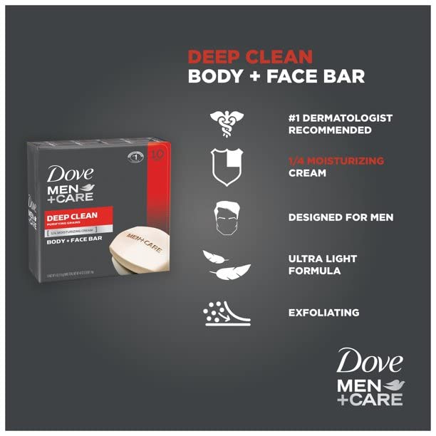 Dove Men Care moisturizing body and face bar original USA packaging