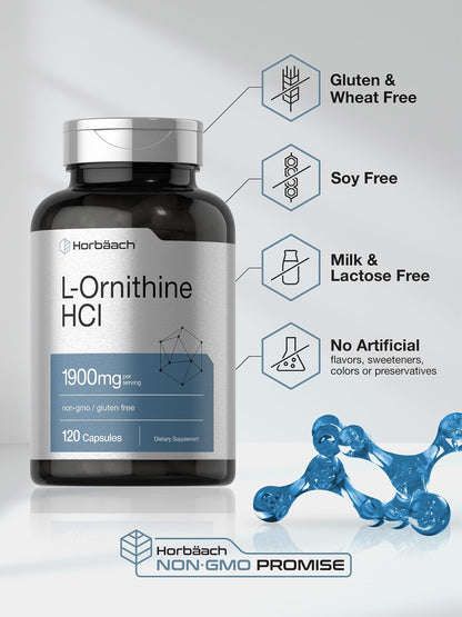 Horbäach amino acid building block supplement packaging detailing suggested use instructions