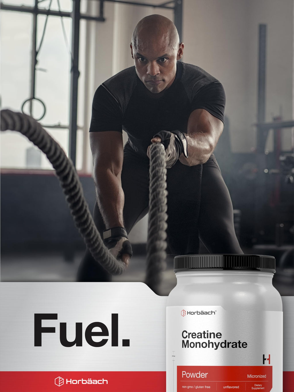 Horbäach fitness supplement lifestyle and workout setting