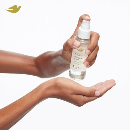 Dove Intensive Repair 3.3 fluid ounce bottle on clean styling background